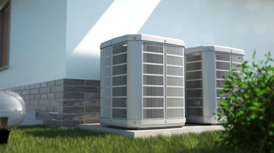 HVAC units outside of home